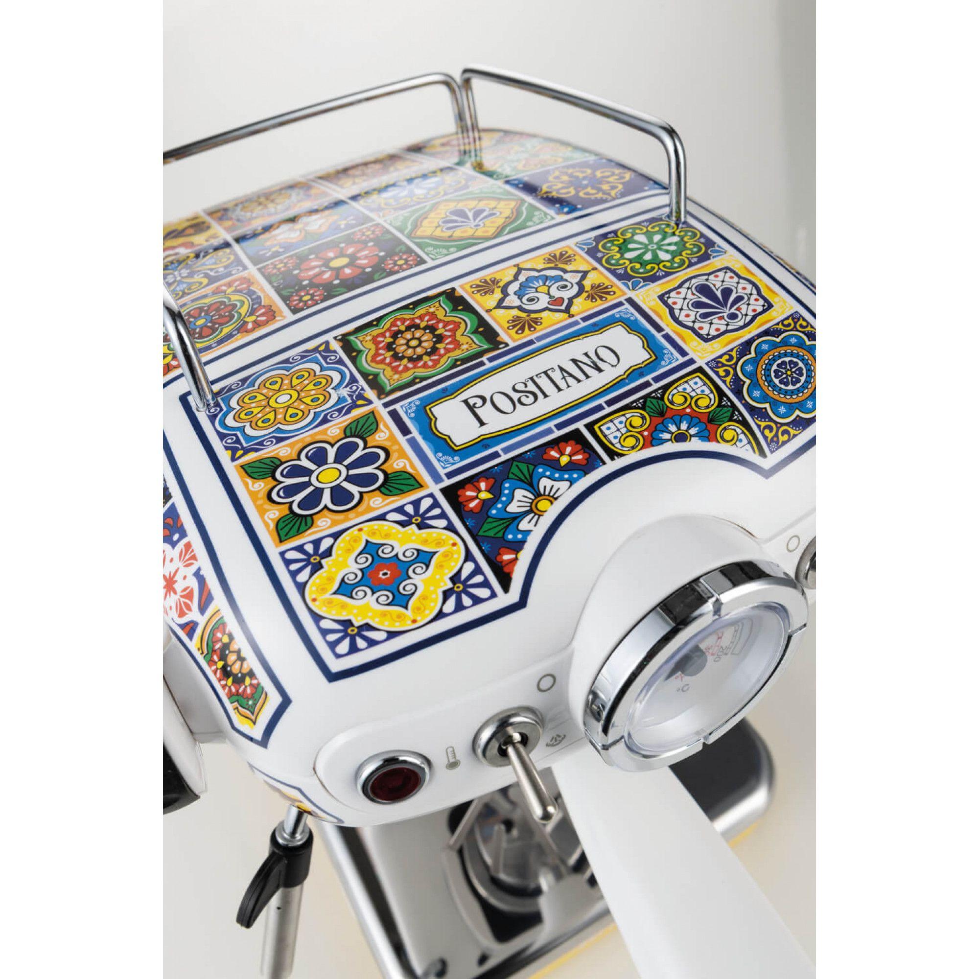 Máquina de Café Expresso Manual ARIETE 1389/1P (Café moído, Doses individuais - 850 W - 15 bar - Azul e Amarelo), miniatura 5
