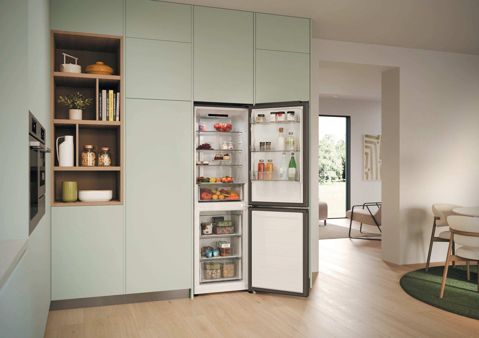 Frigorífico Combinado Independente CANDY CNCQ2T6S18DX (315 L - 185x59,5x59,9 cm - 185 cm - Inox), miniatura 14