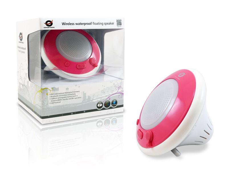 Coluna Portátil CONCEPTRONIC CLLWAPROSPKP (3 W - Bluetooth sem fios, USB - Rosa e Branco), miniatura 6