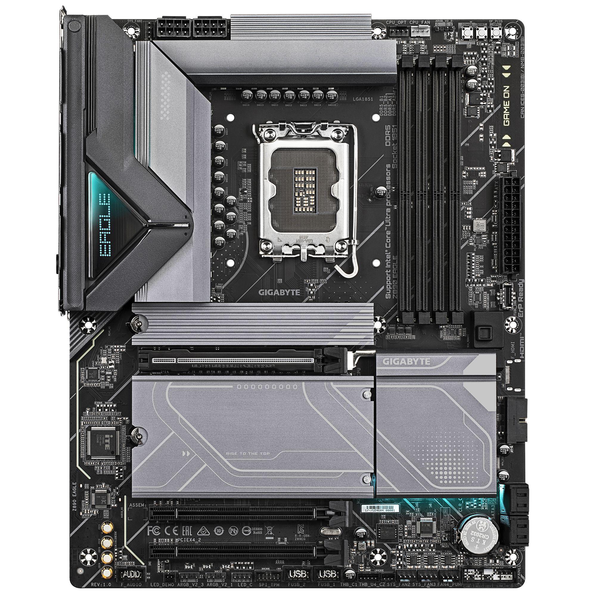 Motherboard GIGABYTE Z890 EAGLE (LGA 1851 - Intel Core Ultra Série 2 - ATX - Preto) — miniatura 2