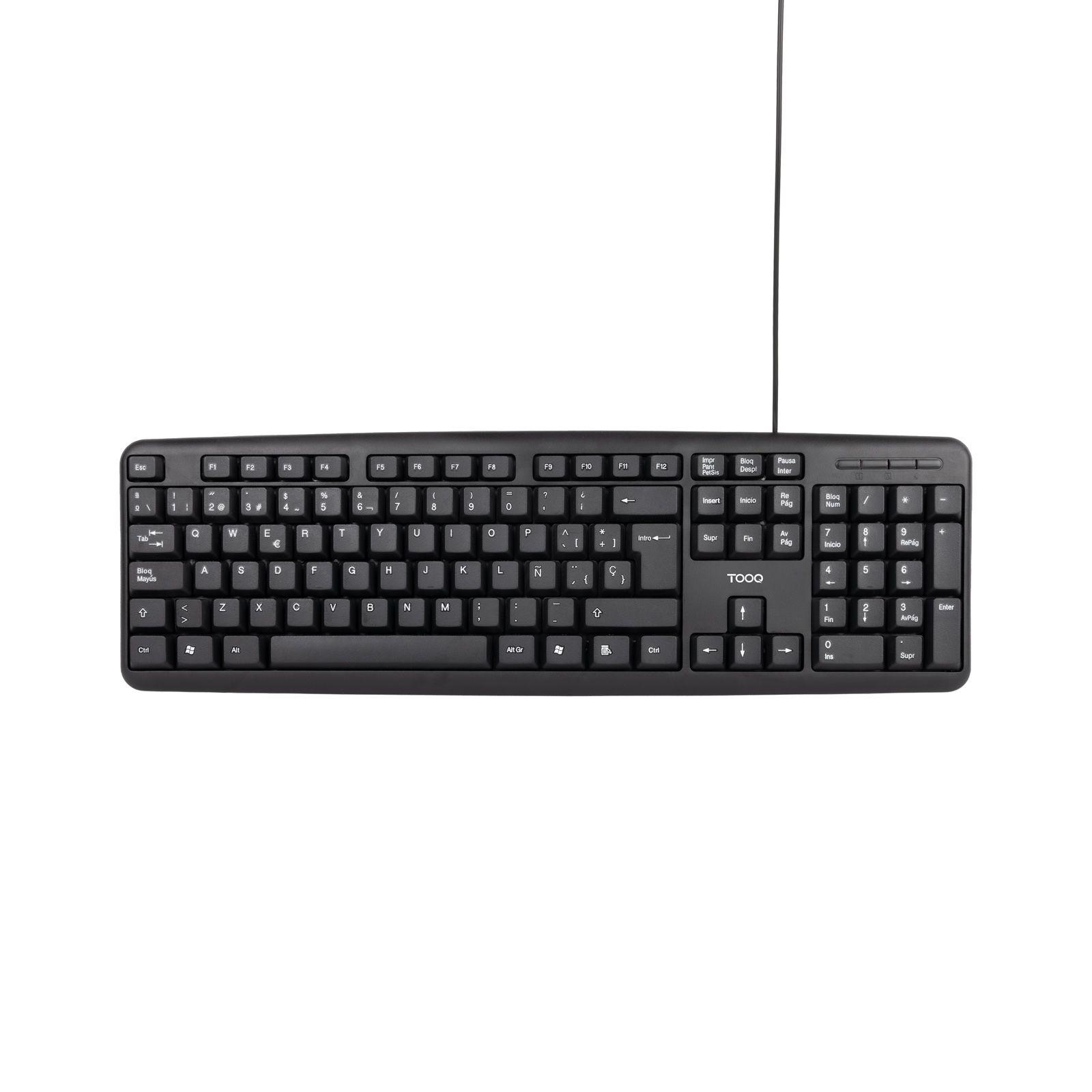 Teclado TOOQ TQK-2002-B (Interruptor de membrana - USB - Com fios - Preto) — miniatura 2