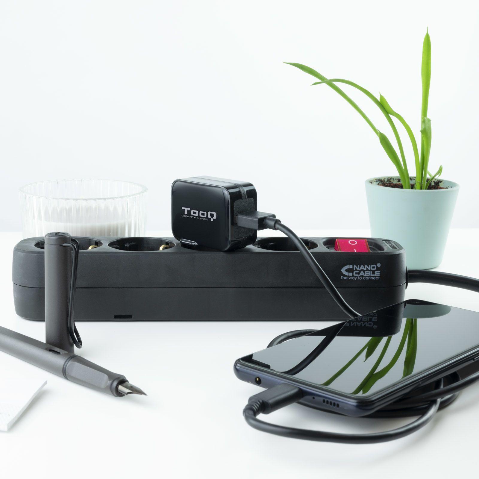 Carregador de Parede TOOQ TQWC-1S01 (12 W - Preto), miniatura 4