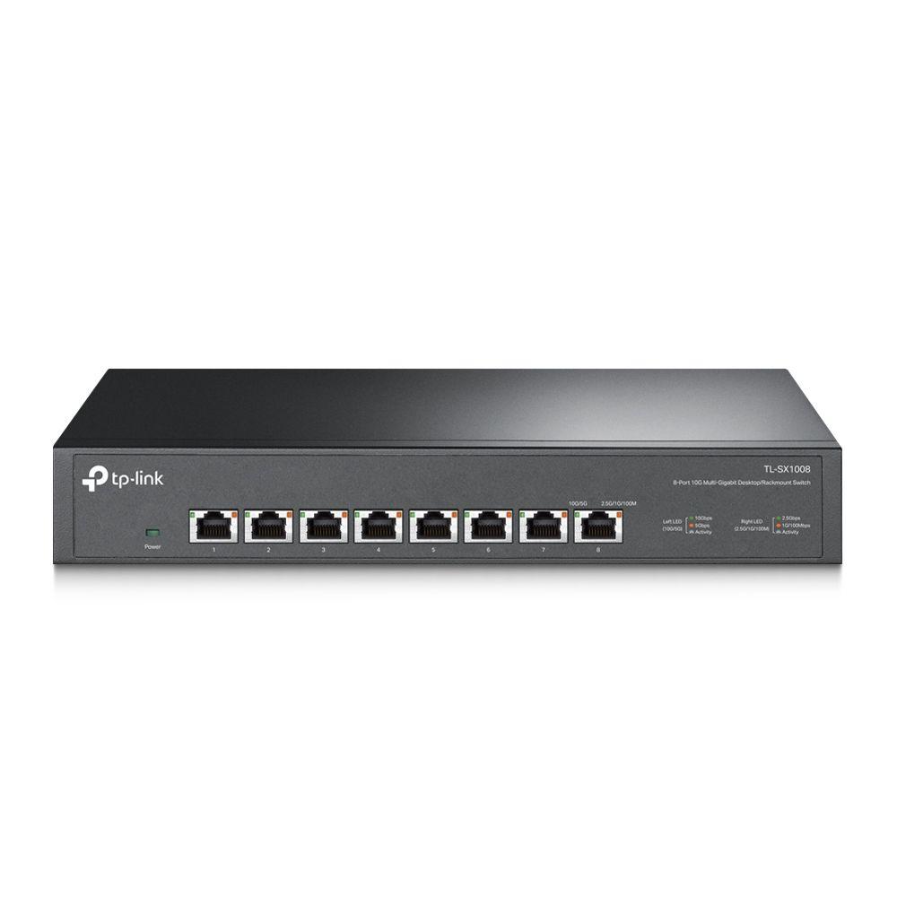 Switch TP-LINK TL-SX1008 (10G Ethernet - 16 MB - 160 Gbit/s - Preto), miniatura 2