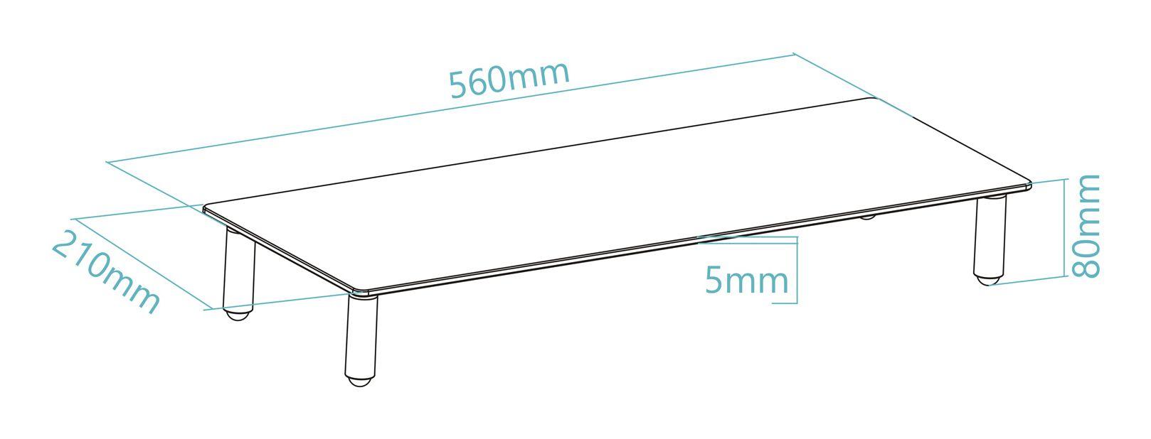 Suporte para Portátil TOOQ TQMR061 (Transparente), miniatura 6
