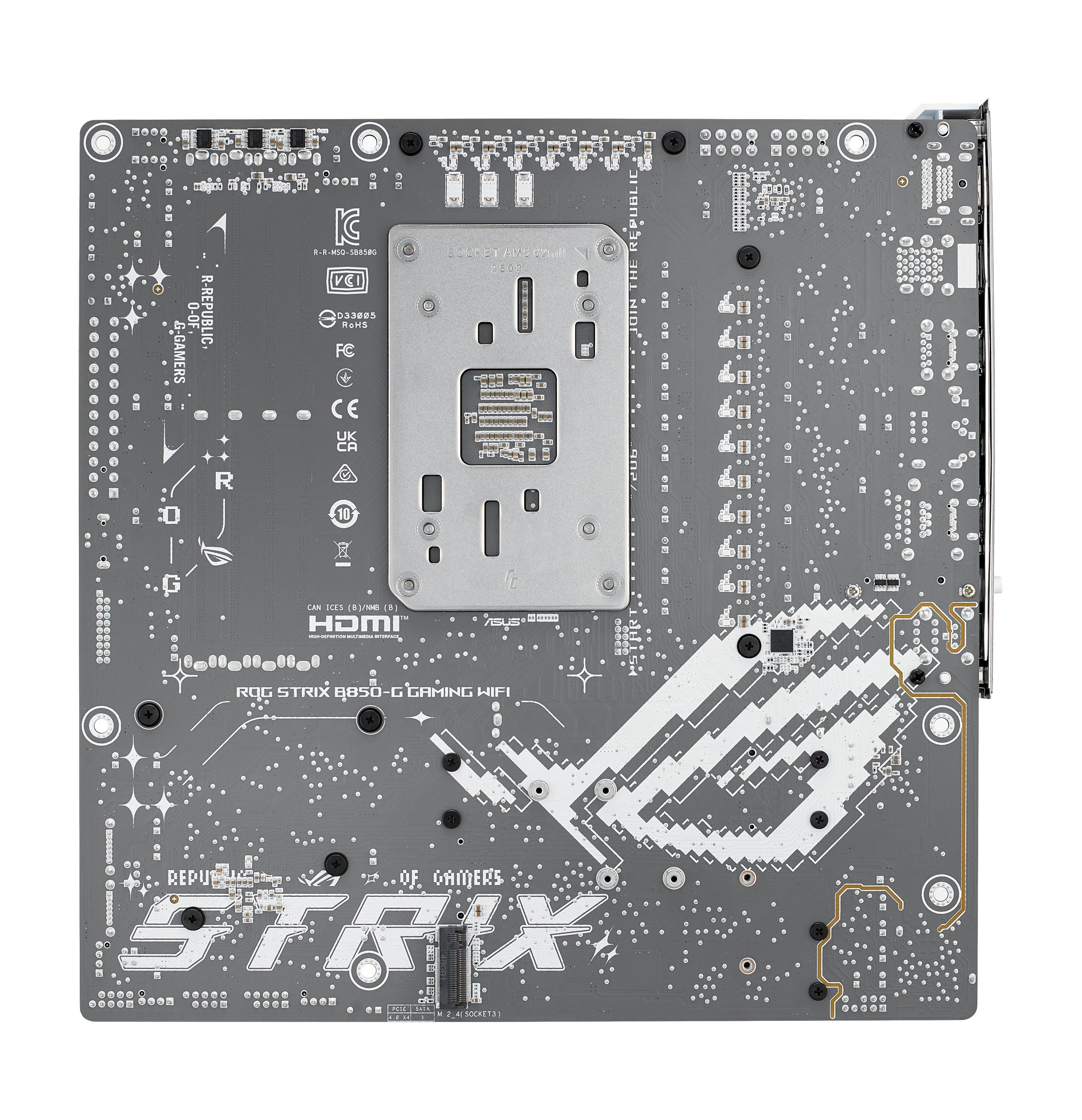 Motherboard ASUS ROG STRIX B850-G GAMING WIFI (AM5 - micro-ATX - Duplo canal - Branco), miniatura 7