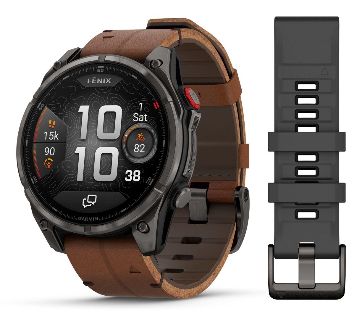 Relógio GPS Multidesportivo GARMIN fenix 8 PRO 47mm AMOLED Sapphire (AMOLED - Grafite/Cinzento Carbono)
