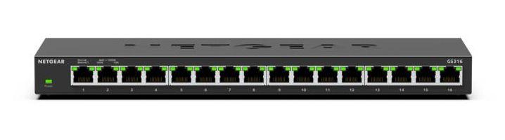 Switch NETGEAR GS316-300EUS (Gigabit Ethernet - 512 KB - 32 Gbit/s - Preto) — miniatura 2