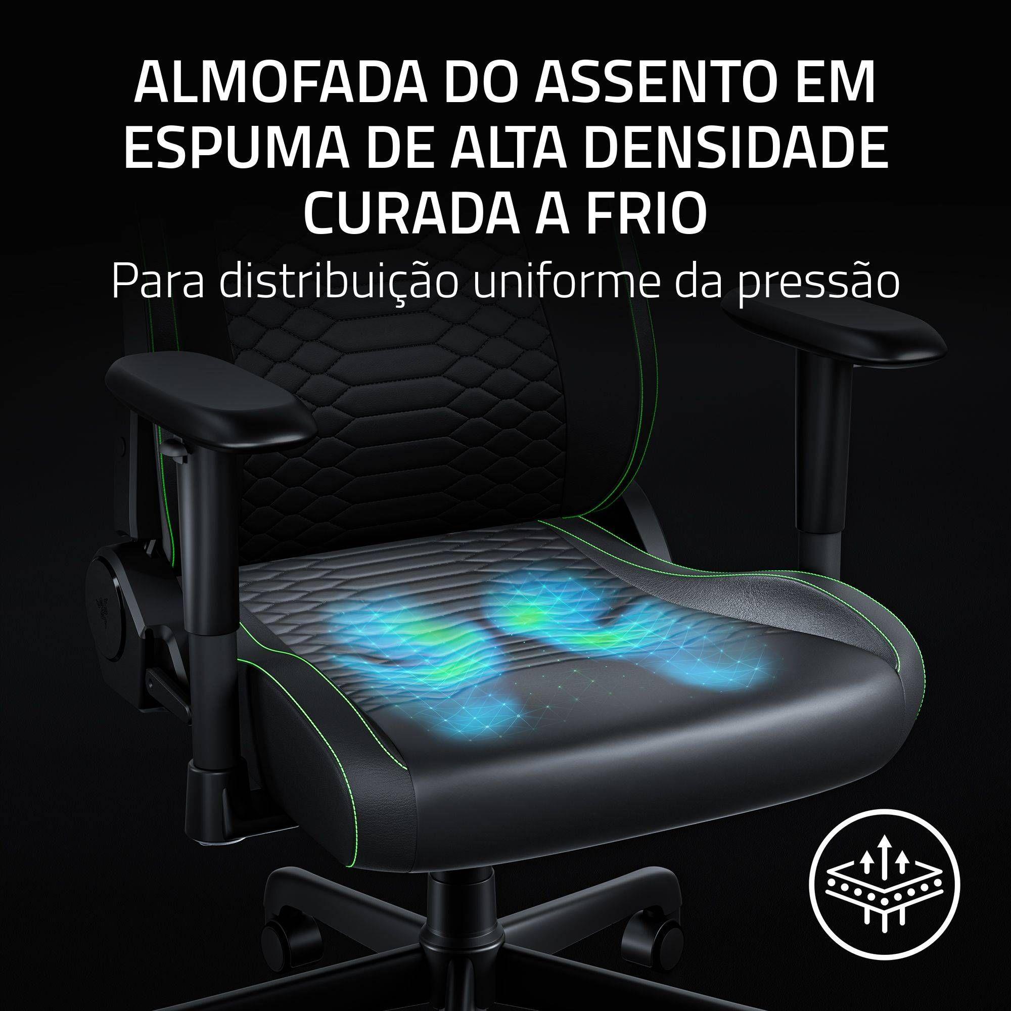 Cadeira Gaming RAZER Iskur V2 X NewGen (136 kg - Espuma de alta densidade - Aço - Preto/Verde), miniatura 5