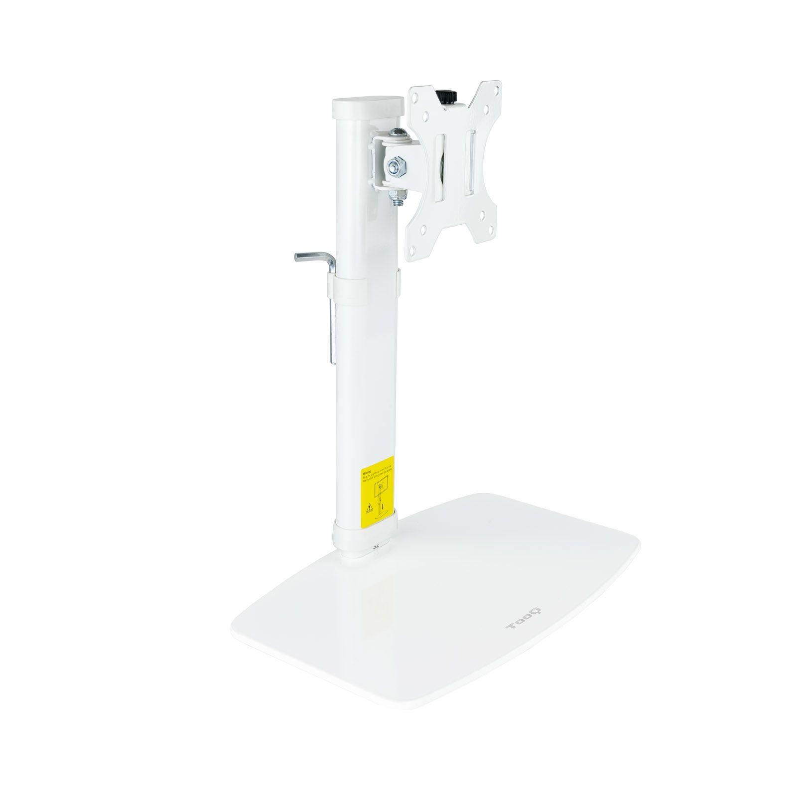 Suporte de Mesa para Monitor/TV TOOQ DB1127TN-W (100 x 100 mm - 75 x 75 mm - 68,6 cm - Branco)
