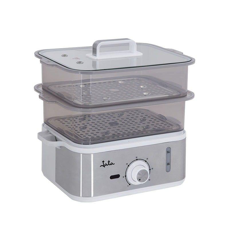 Cozedor a Vapor JATA CV623 (Cinzento e Transparente)