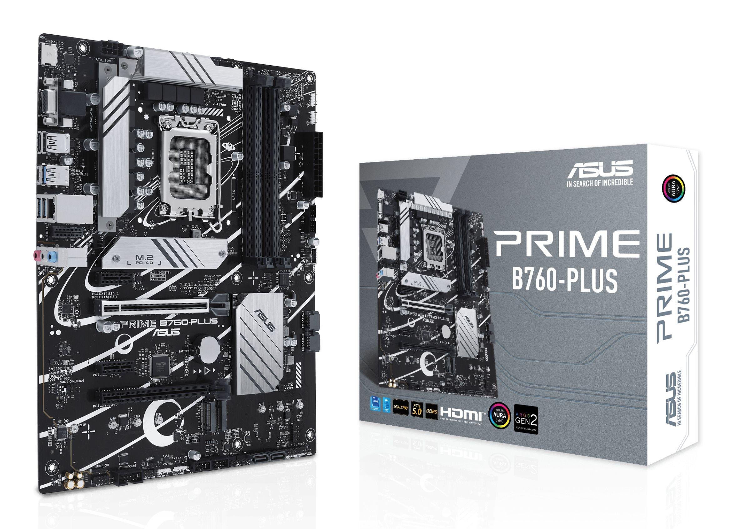 Motherboard ASUS PRIME B760-PLUS (LGA 1700 - ATX - Duplo canal)