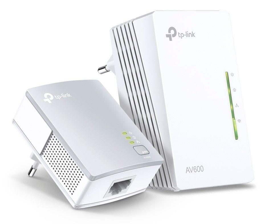 Kit de Adaptadores Powerline TP-LINK TL-WPA4221 KIT (Wi-Fi 4 - 300 Mbit/s - 2,4-2,4835 GHz - Branco)