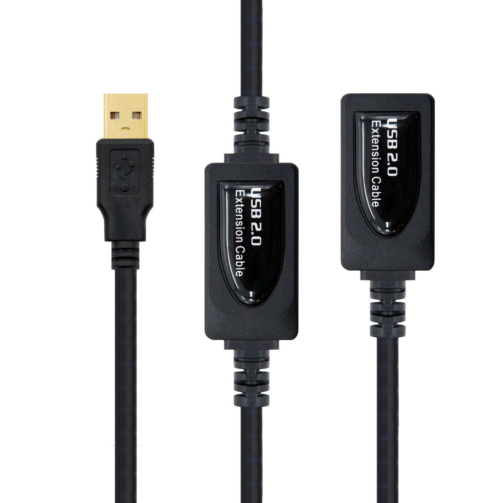 Cabo de Extensão USB NANOCABLE 10.01.0212 (10 m - USB A - Preto) — miniatura 2