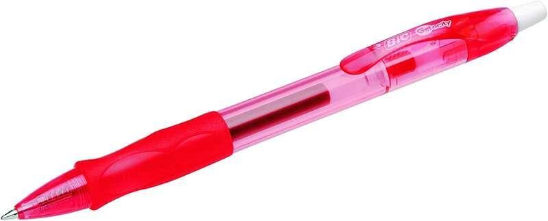 Esferográfica de Gel BIC Gel-ocity Original (Plástico - Vermelho)