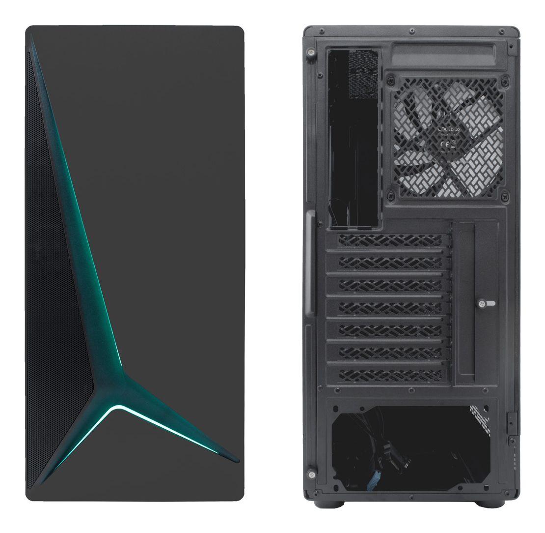 Caixa de Computador COOLBOX GA450 Star Light (ATX, Micro ATX, Mini-ITX - Tower - ARGB multicolorida - Preto) — miniatura 3