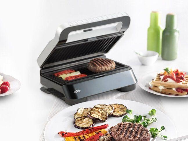 Grelhador Elétrico BRAUN SnackMaker 5 SM5006 BK (Altura 10,5 cm - Preto e Prateado), miniatura 5