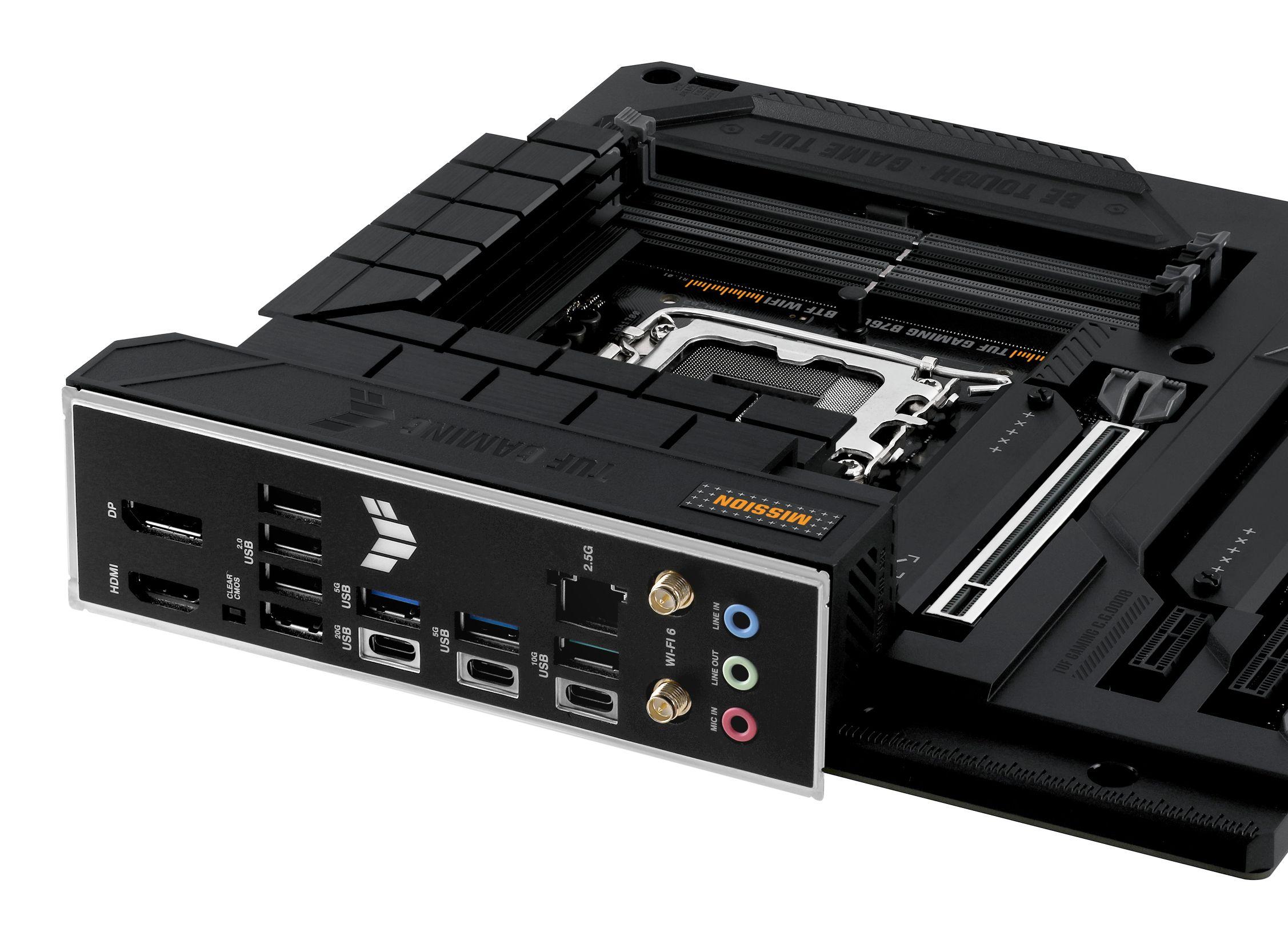Motherboard ASUS TUF GAMING B760M-BTF WIFI (LGA 1700 - Micro-ATX - Duplo canal), miniatura 6