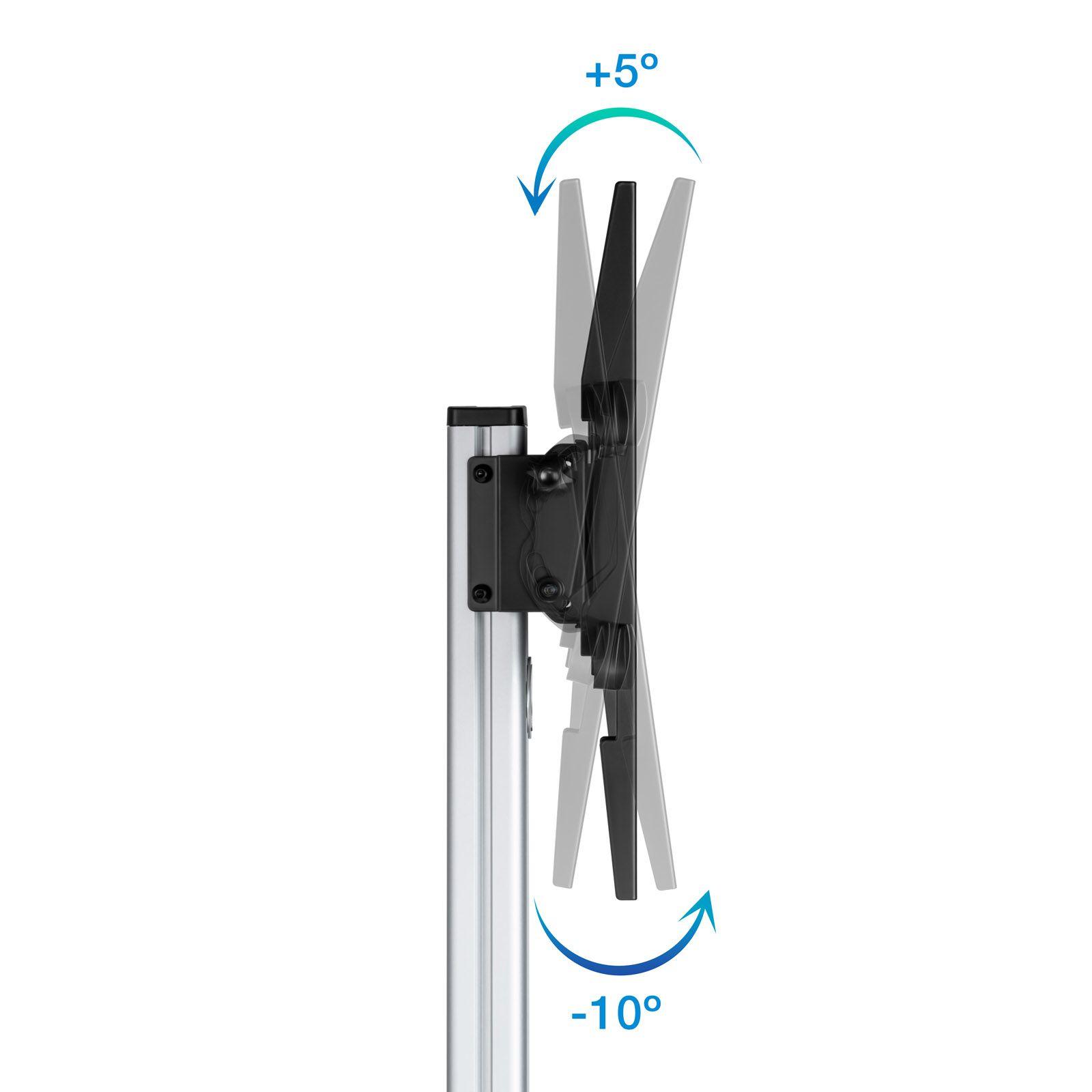 Suporte de Chão para TV TOOQ FS1886M-B (37-86" - 50 kg - VESA 600x400 - Preto e Prateado), miniatura 5
