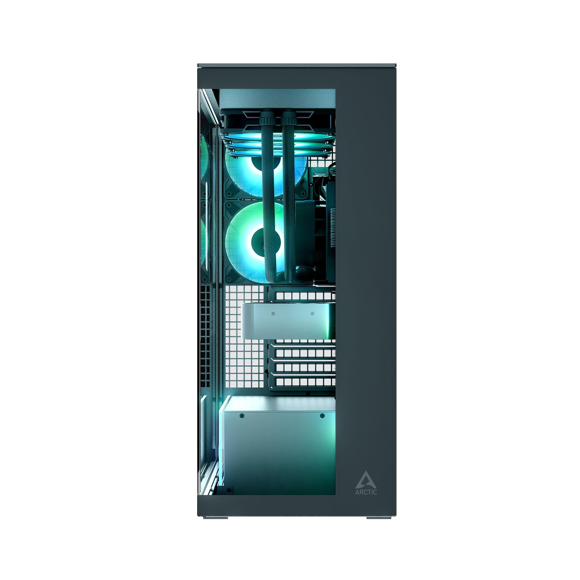 Caixa PC ARCTIC Xtender (EATX, ATX, micro ATX, Mini-ITX - Vidro temperado, Rede - 17,1 cm - Preto e Transparente) — miniatura 4