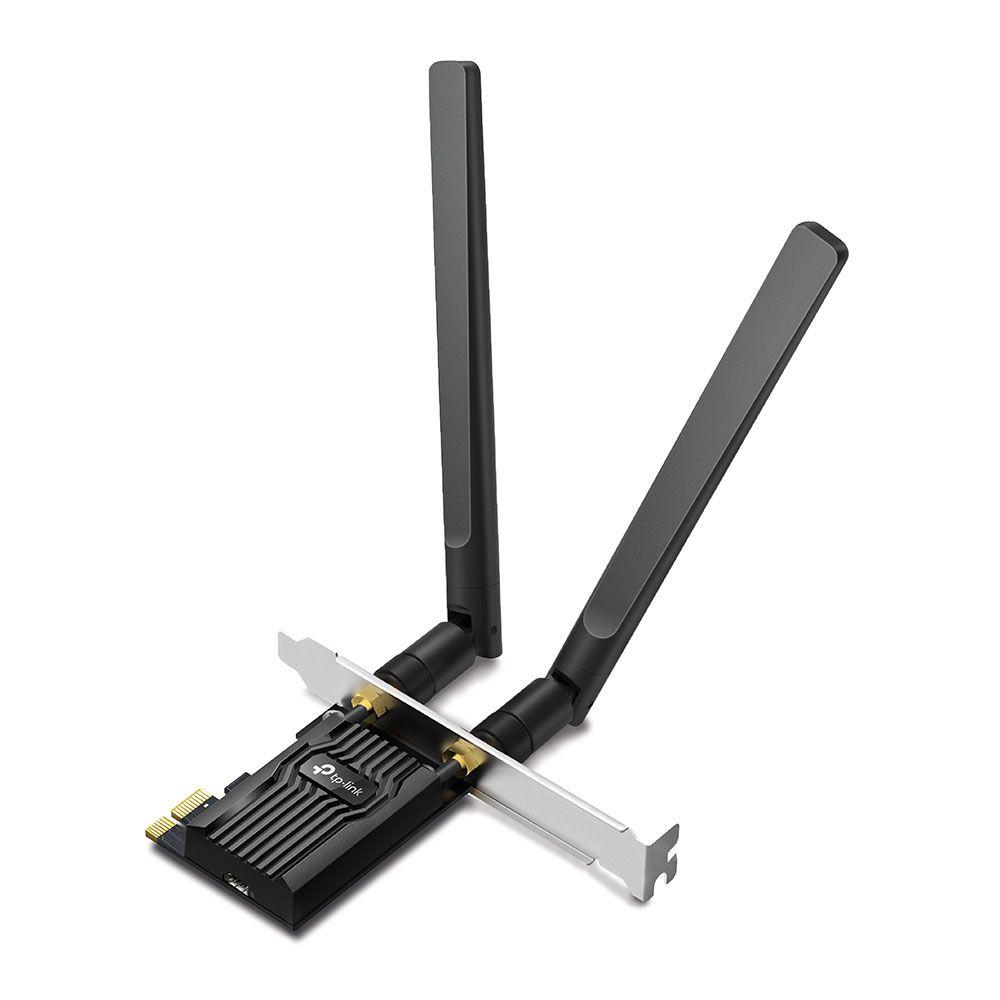 Placa de Rede PCIe TP-LINK Archer TX20E (Wi-Fi 6 - 1800 Mbit/s - Dual-band - Preto)