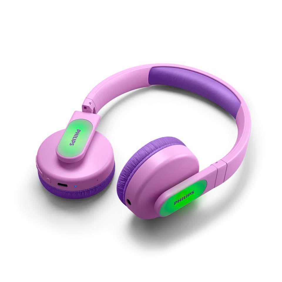 Auscultadores Infantis PHILIPS TAK4206PK/00 (Binaural - Com fios e sem fios - Supra-aural - Rosa), miniatura 7