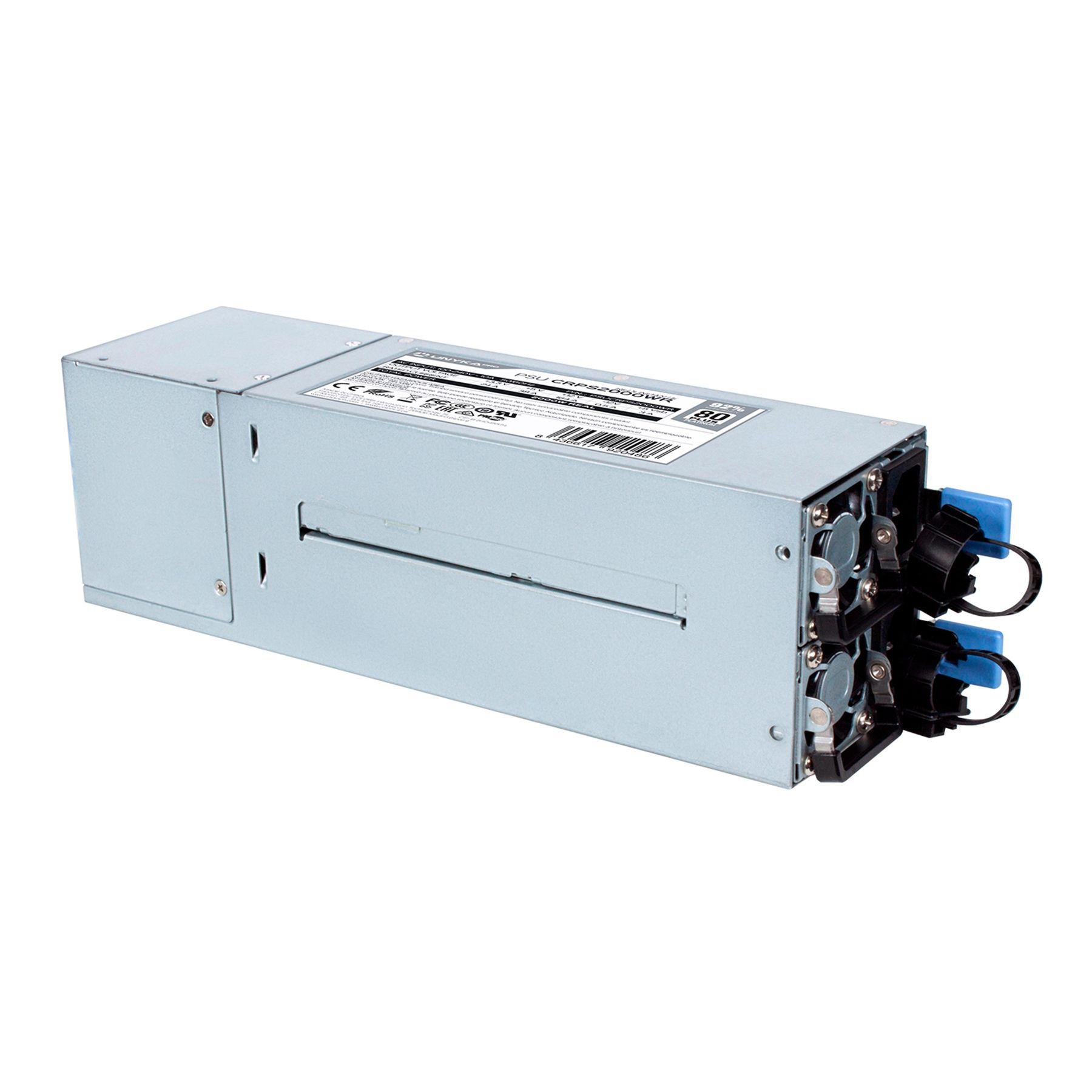 Fonte de Alimentação Redundante UNYKACH CRPS 2000WR (2000 W - 80 Plus Platinum - Não modular - Prateado), miniatura 2
