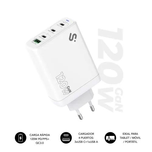 Carregador de Parede SUBBLIM SUBCHG-6G1204 (Universal - AC - Branco)