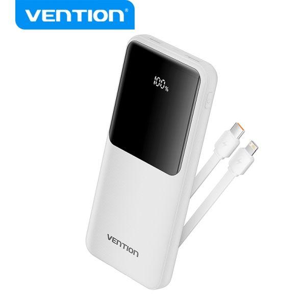 Power Bank VENTION FHOW0 (Até 20 W - Micro-USB + USB Tipo-C - Branco), miniatura 2
