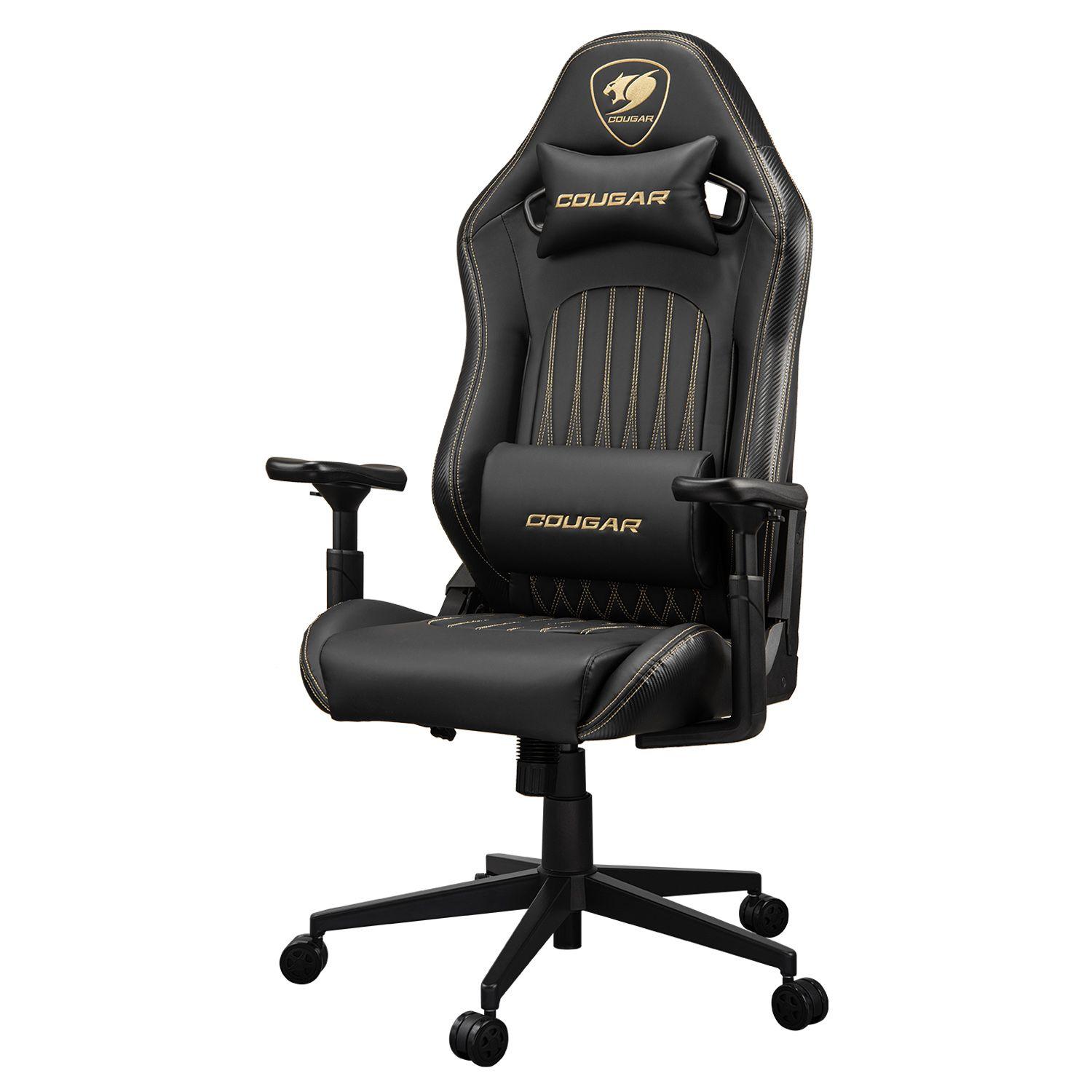 Cadeira Gaming COUGAR Explore Royal (120 kg - 9,5 cm - 3D - Preto/Dourado) — miniatura 2