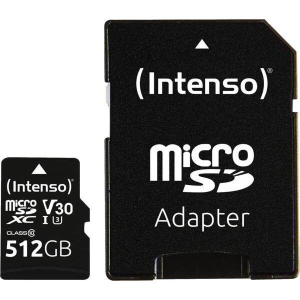 Cartão de Memória INTENSO Professional 512GB (512GB - Classe 10 - 100 MB/s - Preto), miniatura 3
