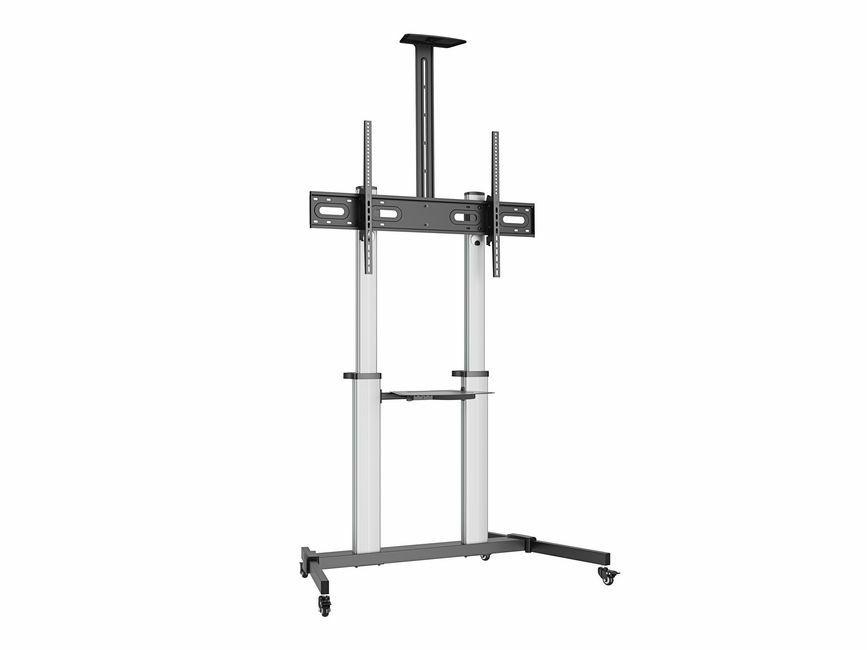 Carrinho de Chão para TV com Rodas EQUIP 650631 (60"-100" - VESA até 1000 x 600 mm - Preto)