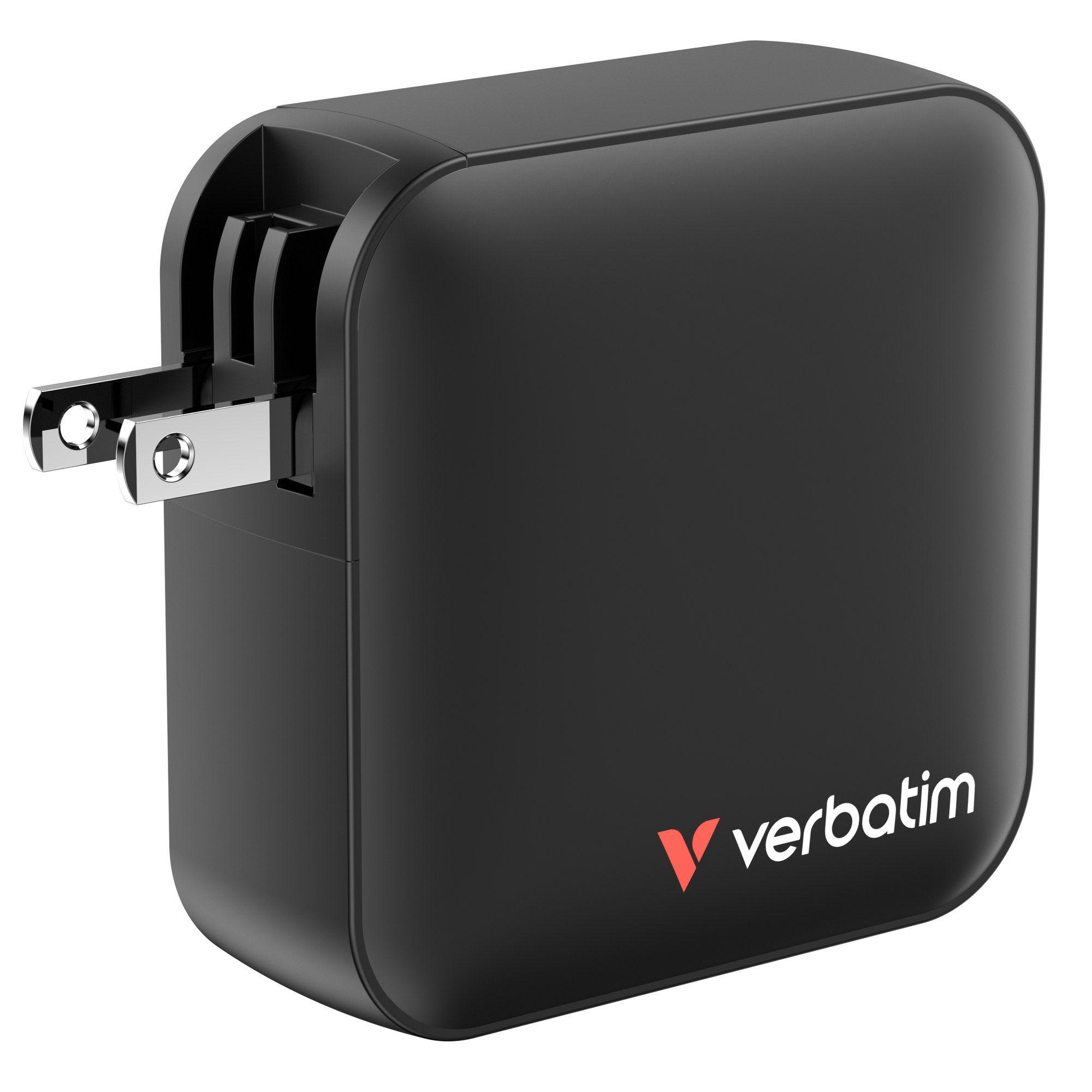 Carregador de Parede VERBATIM Mini GaN 165W 4 Port US/EU/UK ADP (165 W - Sim, revisão 3.1 - 100 W - Preto), miniatura 6