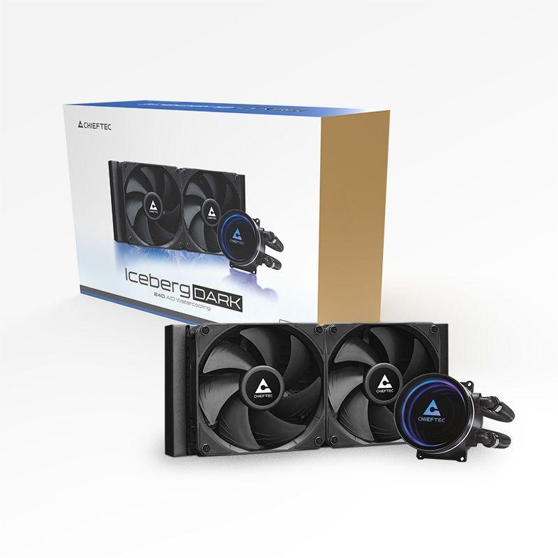 Sistema de Refrigeração Líquida para Processador CHIEFTEC ICEBERG 240 DARK (240 mm - 120 mm - Preto) — miniatura 10