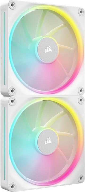 Kit de 2 Ventoinhas CORSAIR iCUE LINK LX140 RGB (Plástico - LED RGB multicolor - Branco)