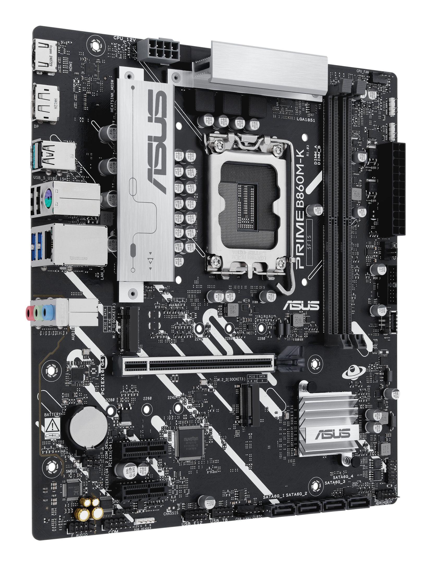 Motherboard ASUS PRIME B860M-K (LGA 1851 (Socket V1) - Intel Core Ultra - micro ATX) — miniatura 2