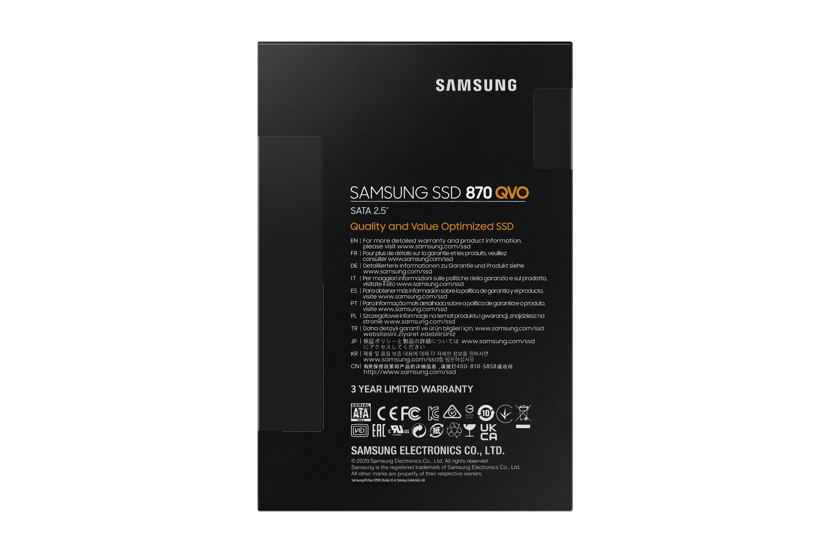 SSD SAMSUNG 870 QVO MZ-77Q1T0BW (1 TB - 2.5" - Serial ATA III), miniatura 7