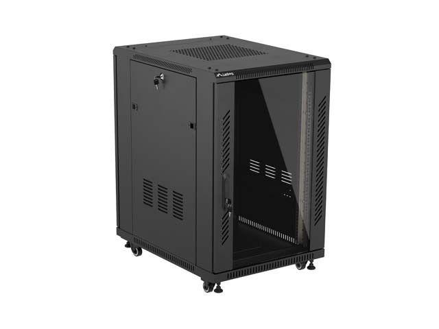 Armário Rack de Chão LANBERG FF01-6818-12B (19″ - 18U - 600 x 800 mm - Preto), miniatura 3