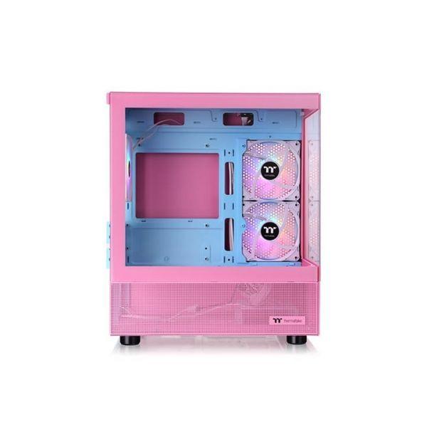Caixa PC Micro Tower THERMALTAKE View 170 TG ARGB (micro ATX, Mini-ITX - PS2 - Micro Tower - Rosa) — miniatura 3
