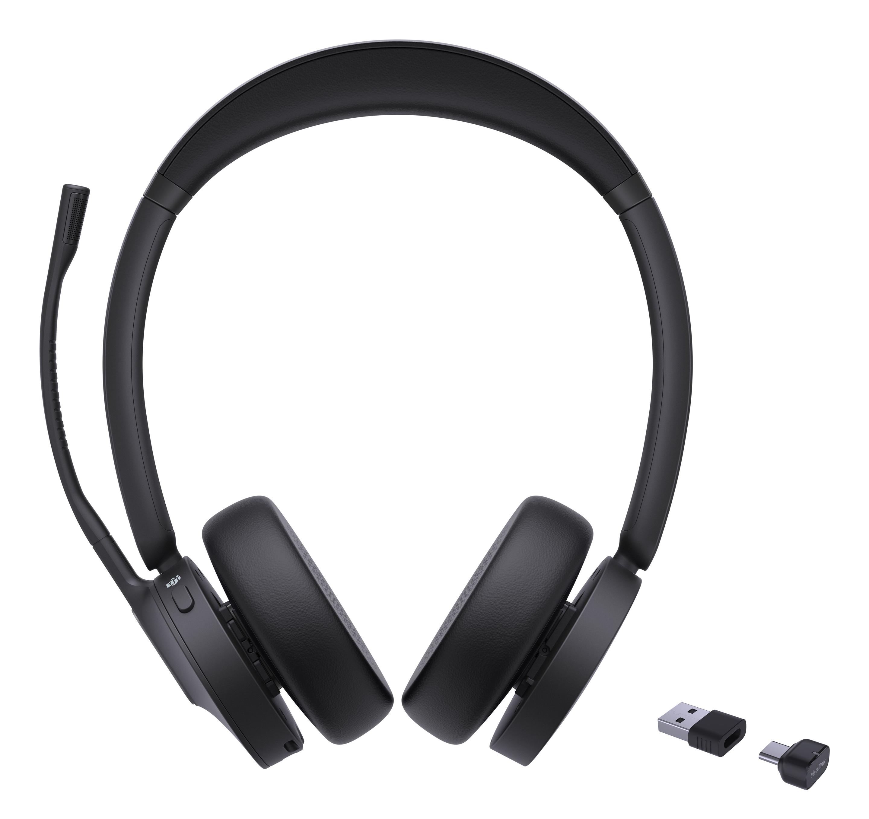 Auscultadores YEALINK BH70 Dual Teams (Binaural - Sem fios - Supra-aural - Preto)