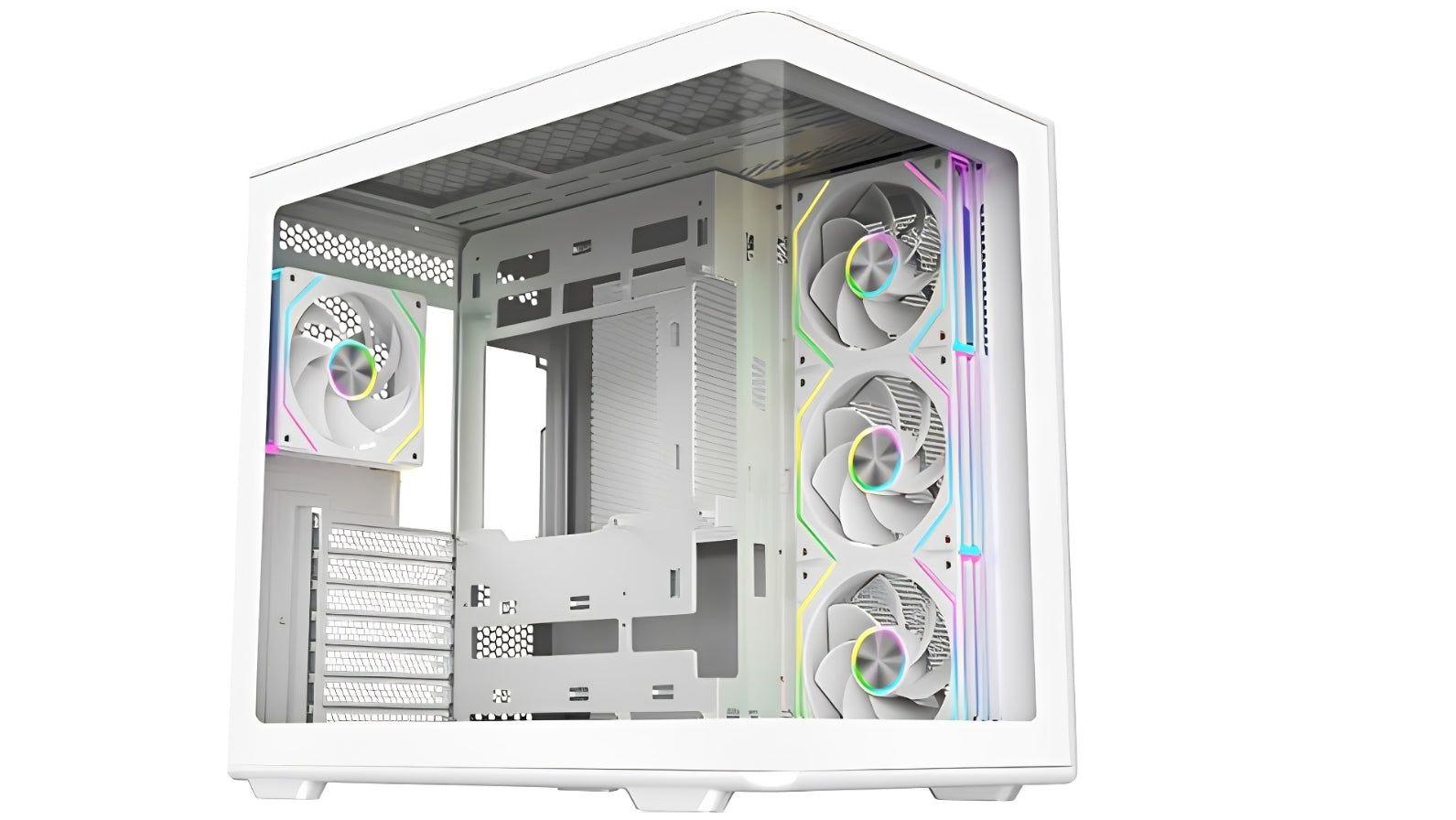 Caixa PC COOLER MASTER Elite 600 (Tower - SPCC, aço e vidro temperado - 16 cm - Branco) — miniatura 2