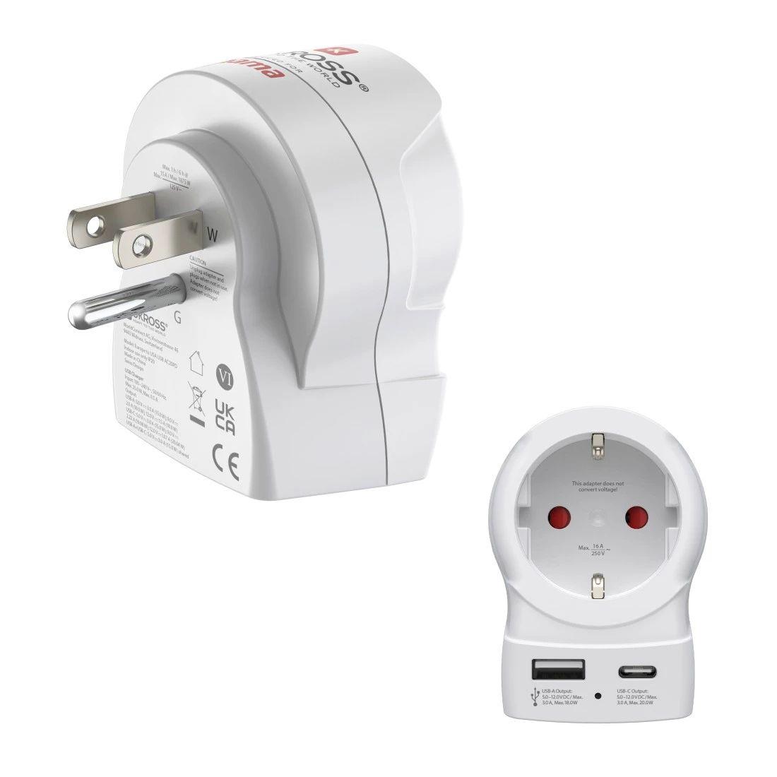 Adaptador de Viagem HAMA 00223479 (Branco)
