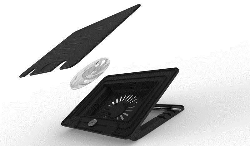 Base de Refrigeração COOLER MASTER NotePal ERGOSTAND IV (43,2 cm - 14 cm - Preto) — miniatura 4