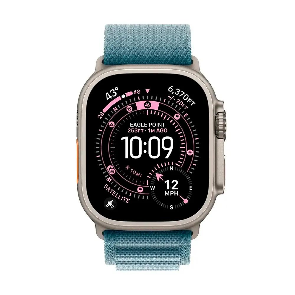 Smartwatch APPLE Watch Ultra 3 (Titânio - Titânio Natural e Azul-claro) — miniatura 2
