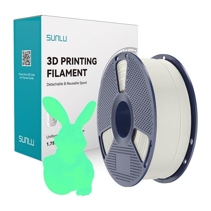 Filamento de Impressão 3D SUNLU PLA Glow FG (Verde)