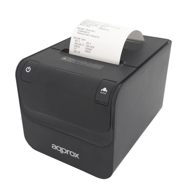 Impressora Térmica de Talões APPROX! APPPOS80AMUSE (80 mm - Térmica direta - Ethernet, RJ-11, RS-232, USB - Preto)