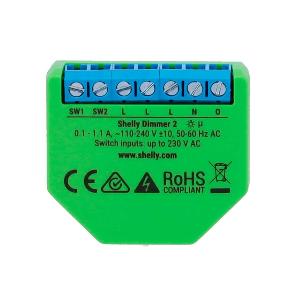 Módulo Regulador de Intensidade SHELLY Dimmer 2 (Verde) — miniatura 3