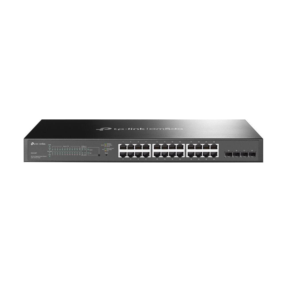 Switch Gerido TP-LINK TL-SG2428P (Gigabit Ethernet - 4,1 MB - 56 Gbit/s - Preto)