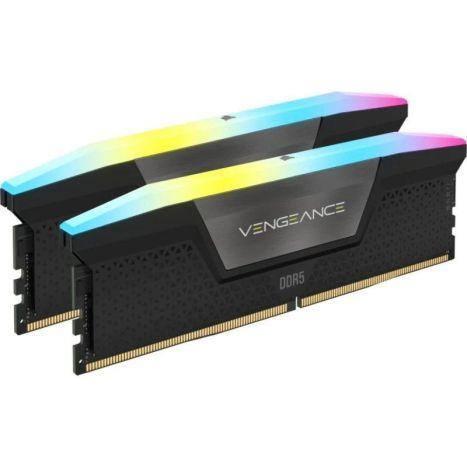 Memória RAM CORSAIR Vengeance RGB CMH32GX5M2B6000C38 (2 x 16 GB - 6000 MHz - Multicor - Preto), miniatura 2