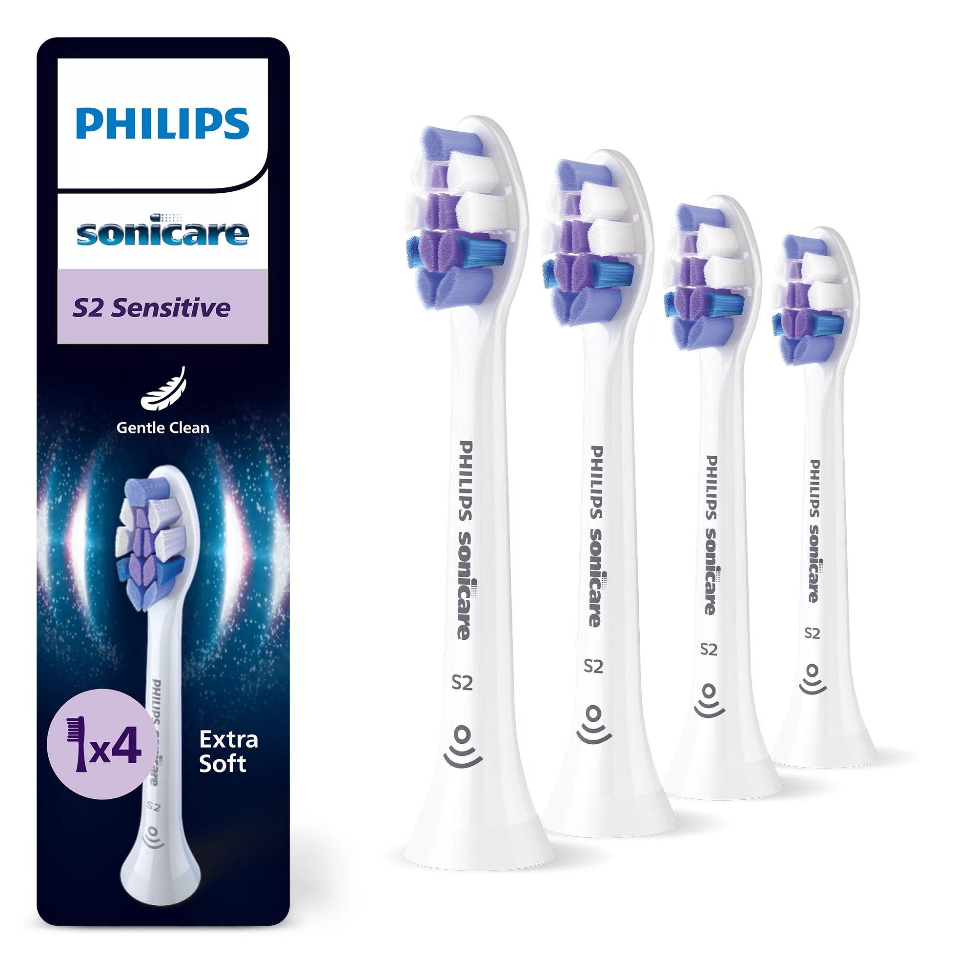 Cabeças de Escova de Dentes Elétrica PHILIPS Sonicare S2 Sensitive HX6054/87 (Branco)
