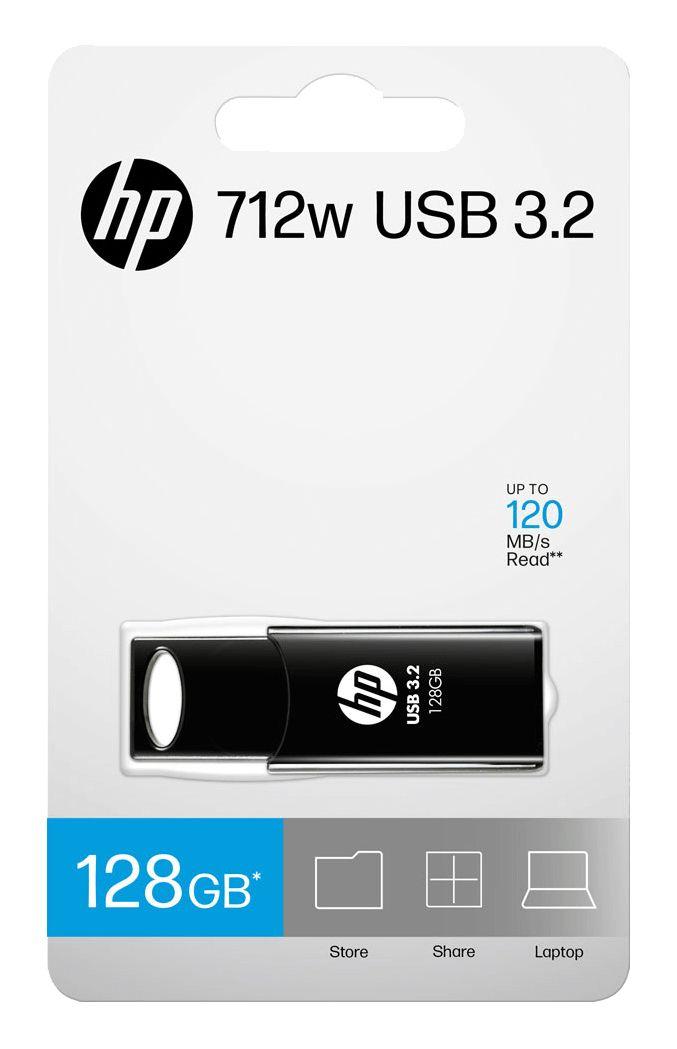 Pen Drive HP 712w (Deslizante - USB Type-A - 3.2 Gen 1 - Preto), miniatura 5